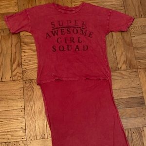 Red Short Tee Shirt